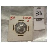 1958-D Roosevelt Dime (flip)