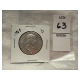 1963-D Franklin half dollar