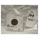 1909 VDB Lincoln Wheat Penny