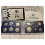 1999 US Mint Proof Set - 9 Coins