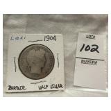 1904 Barber Half Dollar