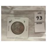 1951-D Franklin Half Dollar