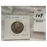 1945 Washington Quarter - Light Toning