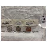 3 Western State Quarters PR63