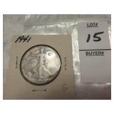 1941 Walking Liberty Half Dollar