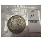 1921 Morgan Silver Dollar (slightly toned)