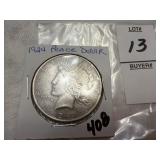 1924 Peace Silver Dollar