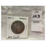 1906-O Barber Half Dollar