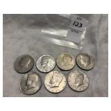 7 Kennedy Half Dollars