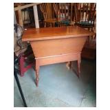 Antique dough table 32-1/2" wide, 19" deep, 28"