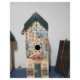 Wisteria bird house 11" tall