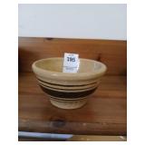 Antique 4" pottery bowl as is (small cracks)
