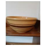 Antique 10" pottery mixing bowl