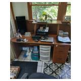Very nice Sauder desk no contents 66" x 29-1/2"