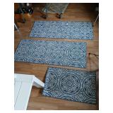 Set of 3 matching rugs (2) 24"x60" (1) 24"x34"