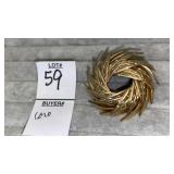 Vintage Coro overlapping leaves pin brooch