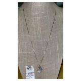 Crystal covered Hershey Kiss charm on sterling
