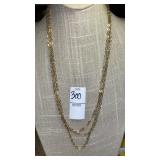 925 sterling Italy triple chain necklace