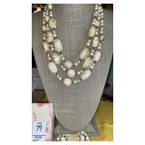 Vintage Japan triple strand paper- type bead