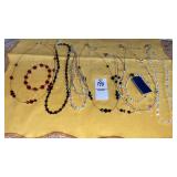 Crystal necklaces bracelets some Swarovski, &