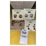 Monet clip earrings