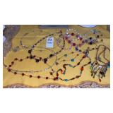 Colored bead bracelets & necklaces