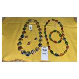 Milifiori murano glass bead necklaces & bracelets