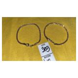 (2) sterling Italy bracelets