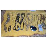 Monet & other silvertone necklaces
