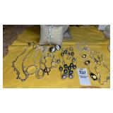 Monet silvertone necklaces bracelet clip earrings