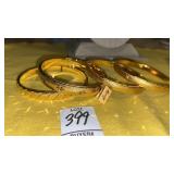 Monet Goldtone bangle bracelets