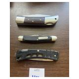 Lot of assorted pocket knives, buck, frontier