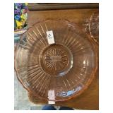 Vintage pink depression glass ï¿½ Mayfair ï¿½ fruit