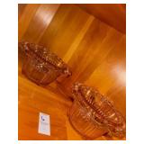 Vintage pink depression glass " Old Colony "