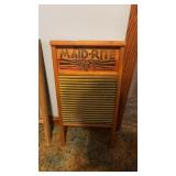 Vintage Maid-Rite family sized washboard by the
