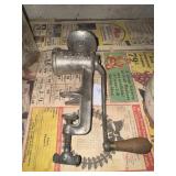 Vintage Puritan No. 100 cast iron hand-crank meat