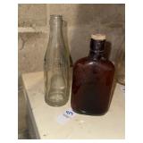 Vintage Whistle and Union made bottles