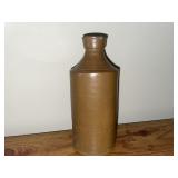 Antique salt-glazed vitreous stoneware bottle -