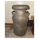 Vintage metal milk dairy jug