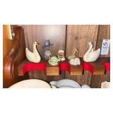 Small shelf lot of various animal figurines