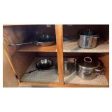 Lot of stainless steel pots and pans (Emiril)