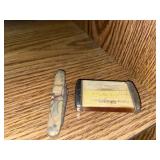 Vintage matchsafe & pocket knife