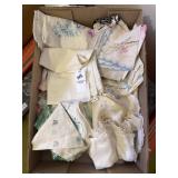 Box lot of vintage womenï¿½s hankies