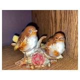 Glazed bird figurine
