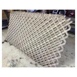 Nine sheets of quarter inch treated lattice