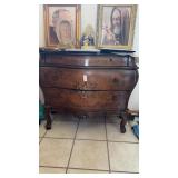 Italian Revival serpentine Bombe chest (no