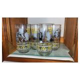 4 Steelers McDonaldï¿½s Drinking Glasses and 6 NFL