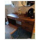 Desk and chair 44" wide, 29" tall, 20" deep