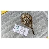Marvella pearl rhinestone pin