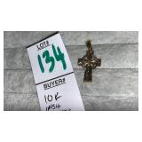 10k Irish cross pendant